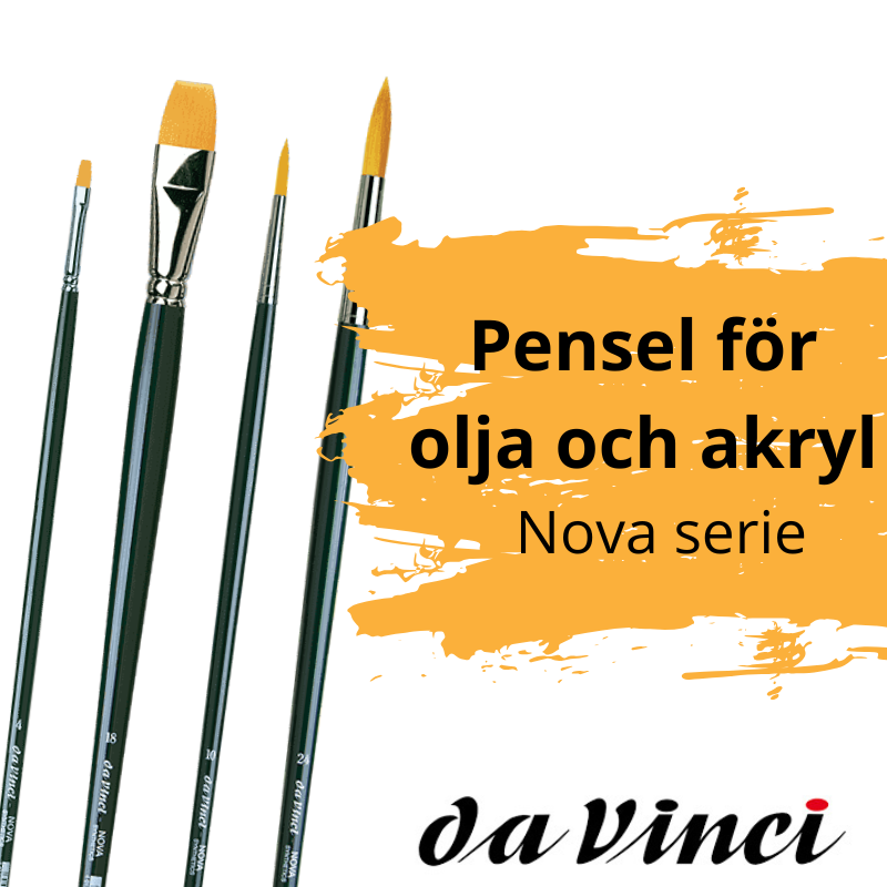 Pensel för olja och akryl Nova serie Da Vinci