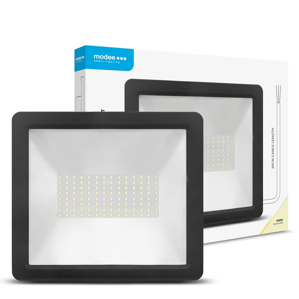 Modee Lighting LED strålkastare 100W | Neutralvit 4000K | IP65