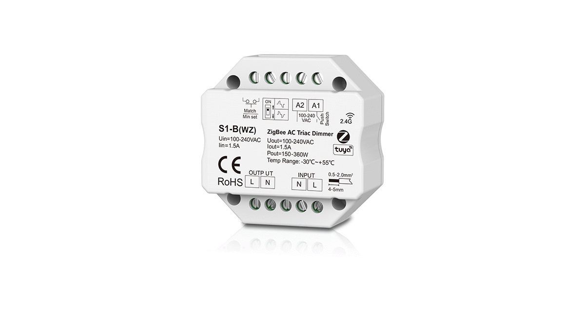 LED dimmer | TRIAC | Zigbee + RF + Push | 230V