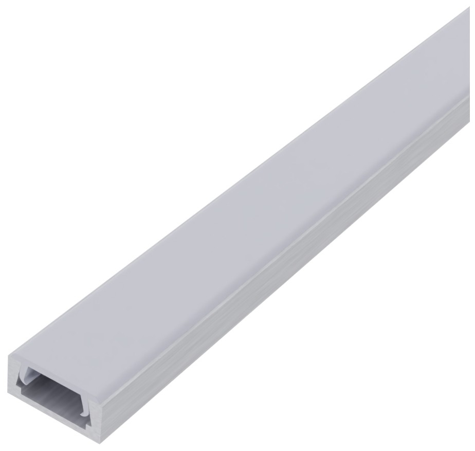 LED Strip profil Aluminium 1M | 15,9x7,8mm | Mjölk färgad