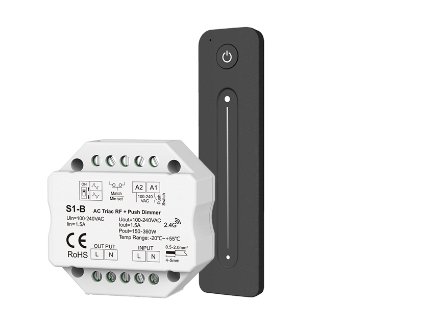 LED dimmer Inkl. fjärrkontroll | WiFi & RF Push | 230V