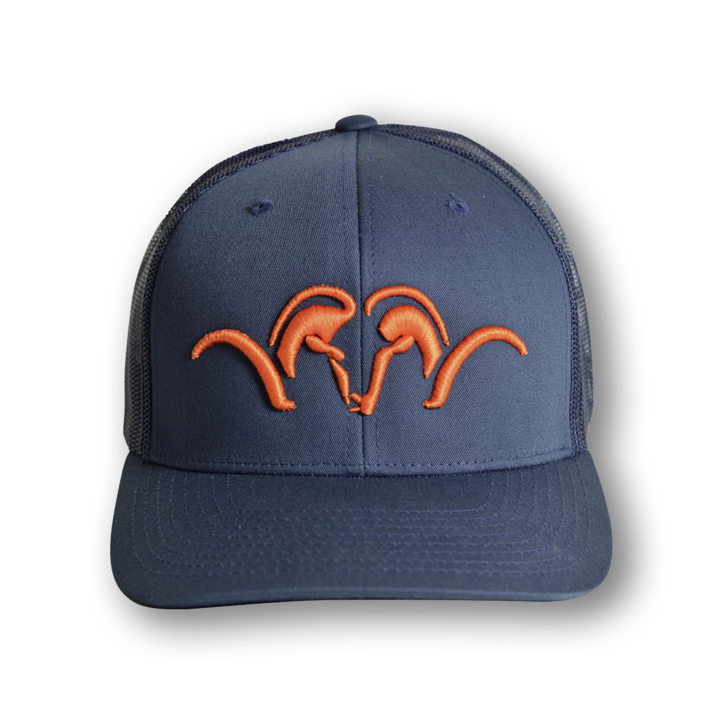 Blaser Keps "Mesh" Snapback Blå/Orange