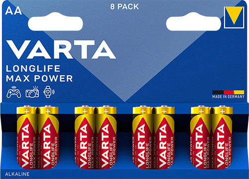 Varta Longlife Max Power AA 8-pack (20p/fp)