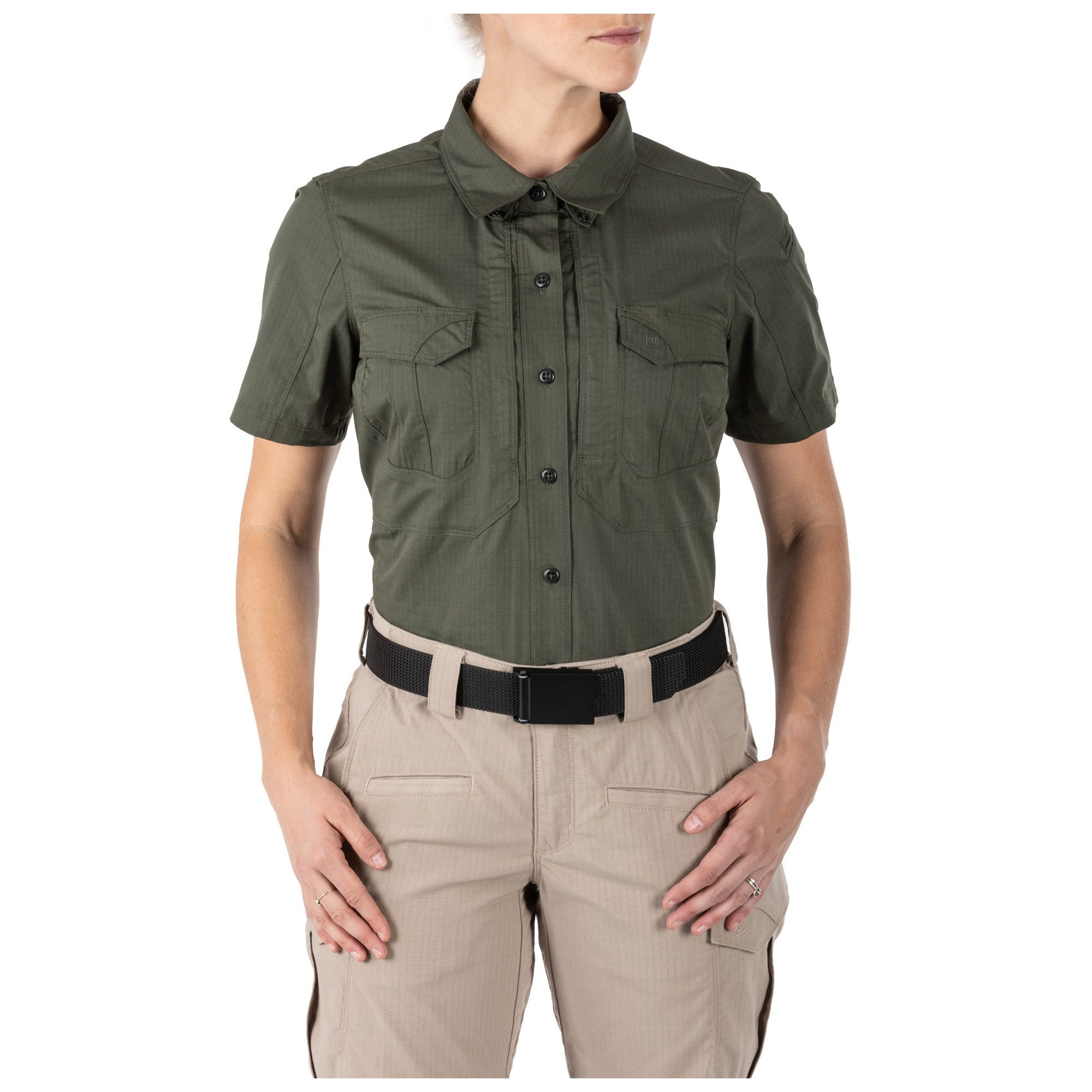 5.11 WOMEN'S STRYKE S/S SHIRT (TDU Green S)