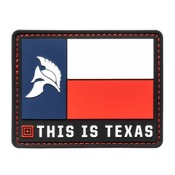 5.11 THIS IS TEXAS PATCH, RED, 1 SZ