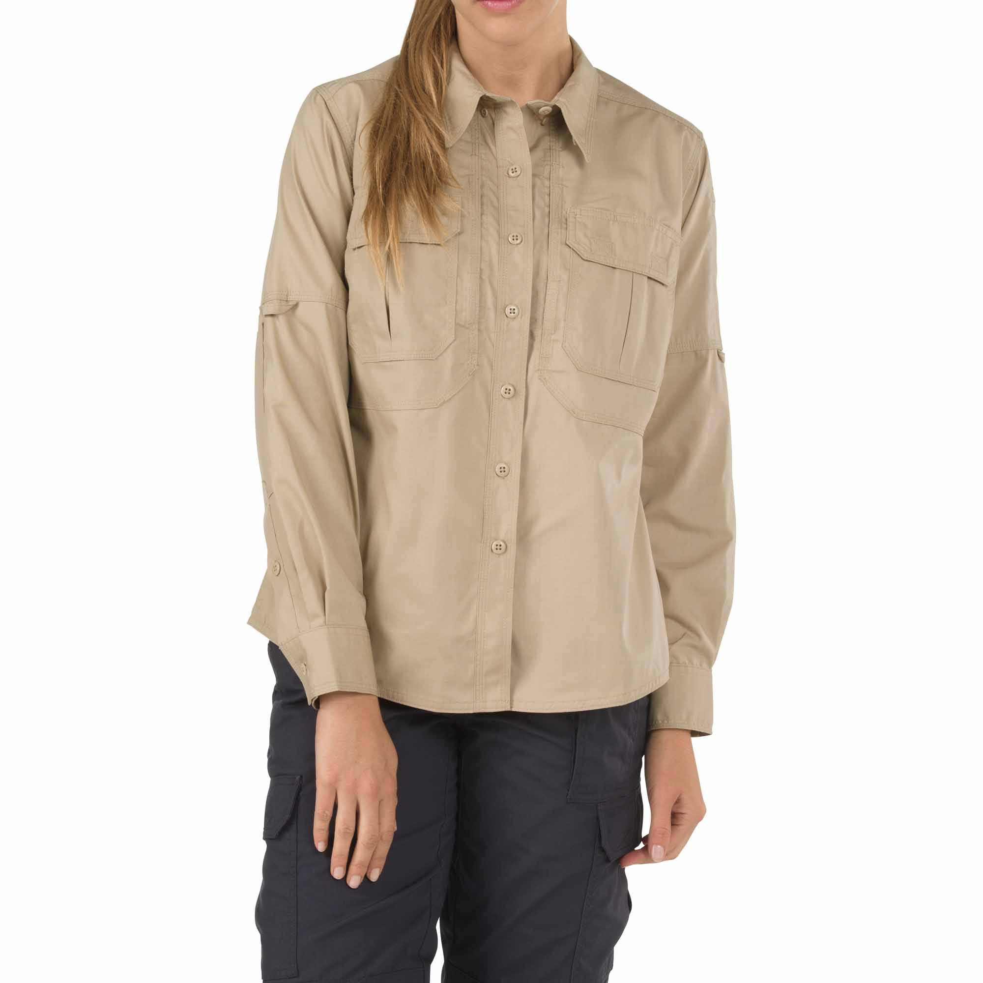 5.11 WOMEN’S L/S TACLITE SHIRT (TDU Khaki S)