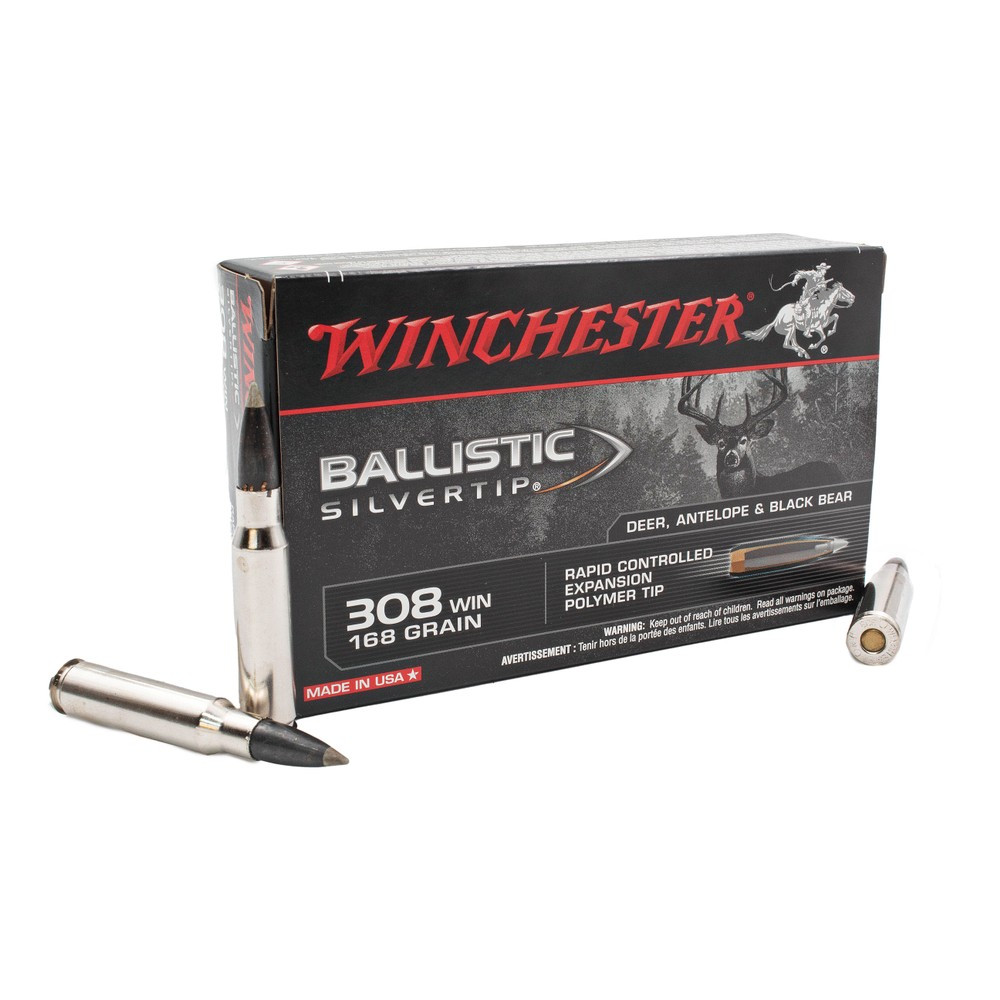 WINCHESTER CART, 308Win, BALLISTIC SILVERTIP, 168gr, 20 ASK