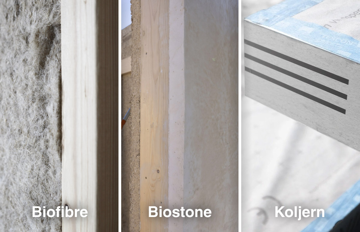 Skillnaden mellan Koljern, Biostone och Biofibre