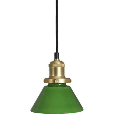 August fönsterlampor grön/mässing (15cm)