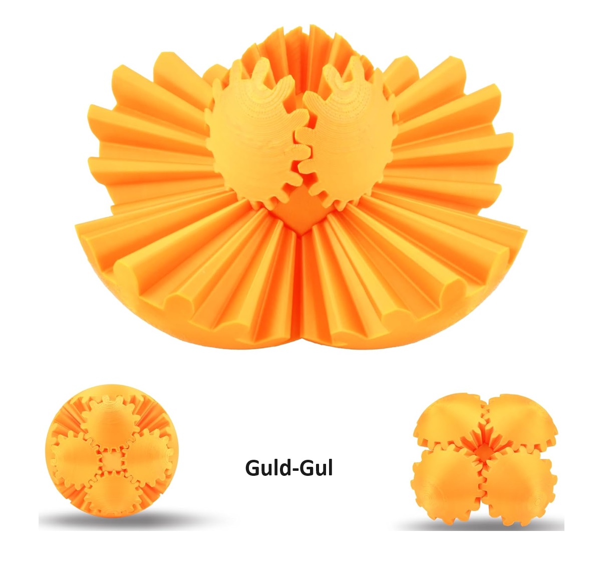 Gear ball - Fidget (Guld-Gul F 6 Cm)