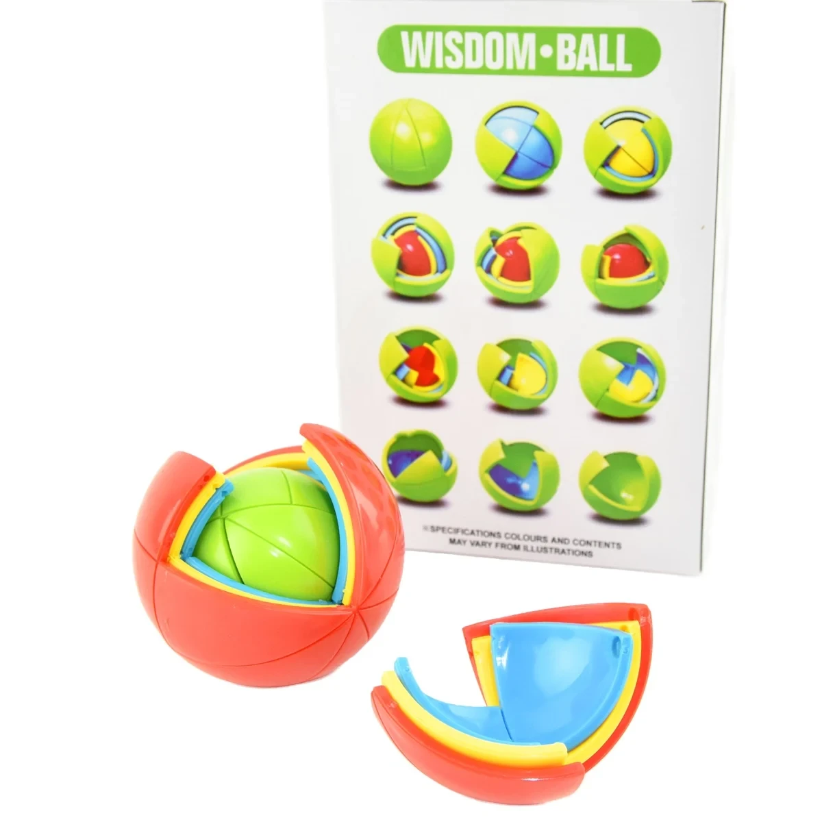 Pussel IQ Boll - Ball puzzle education (Grön)