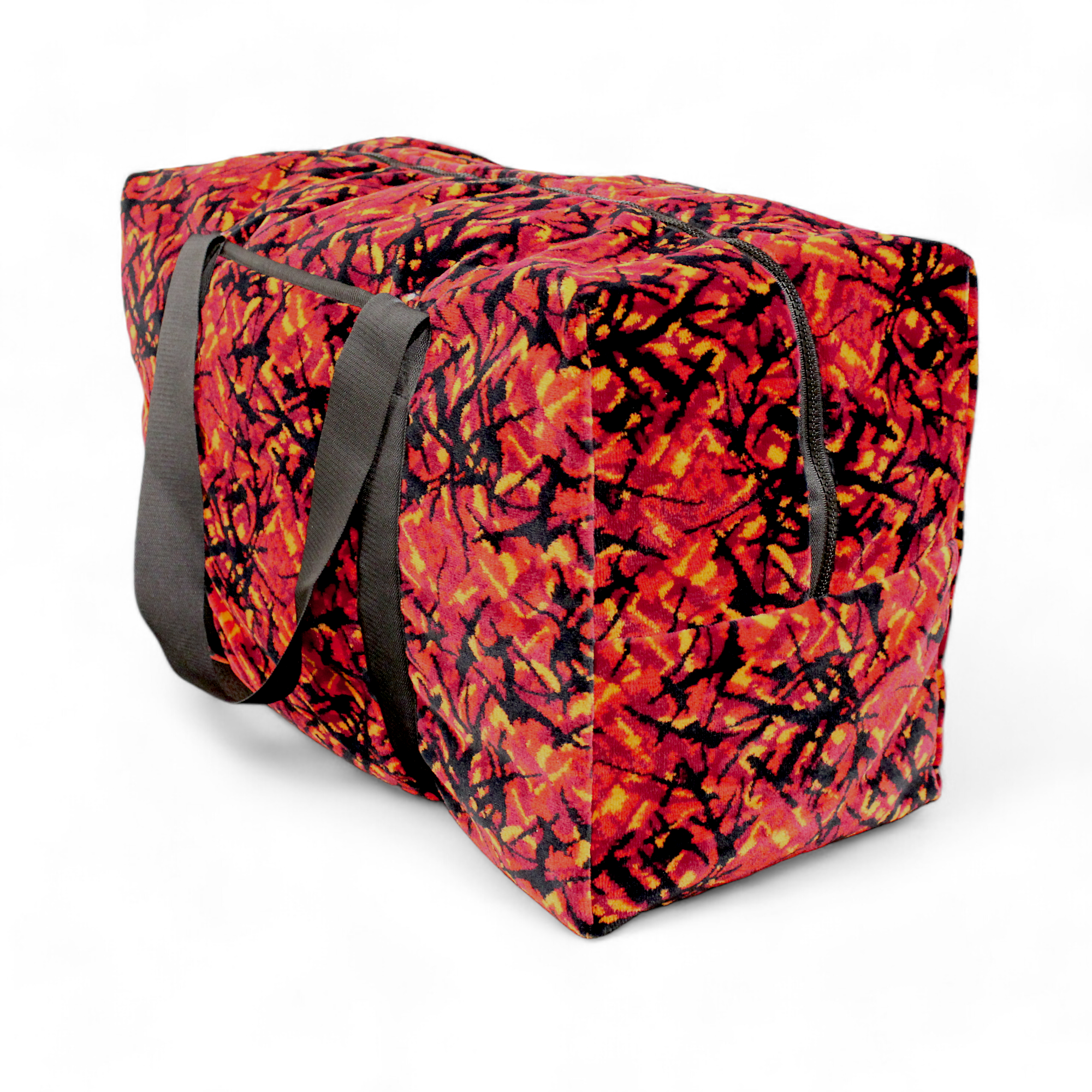 Travel Bag Bussplysch Röd