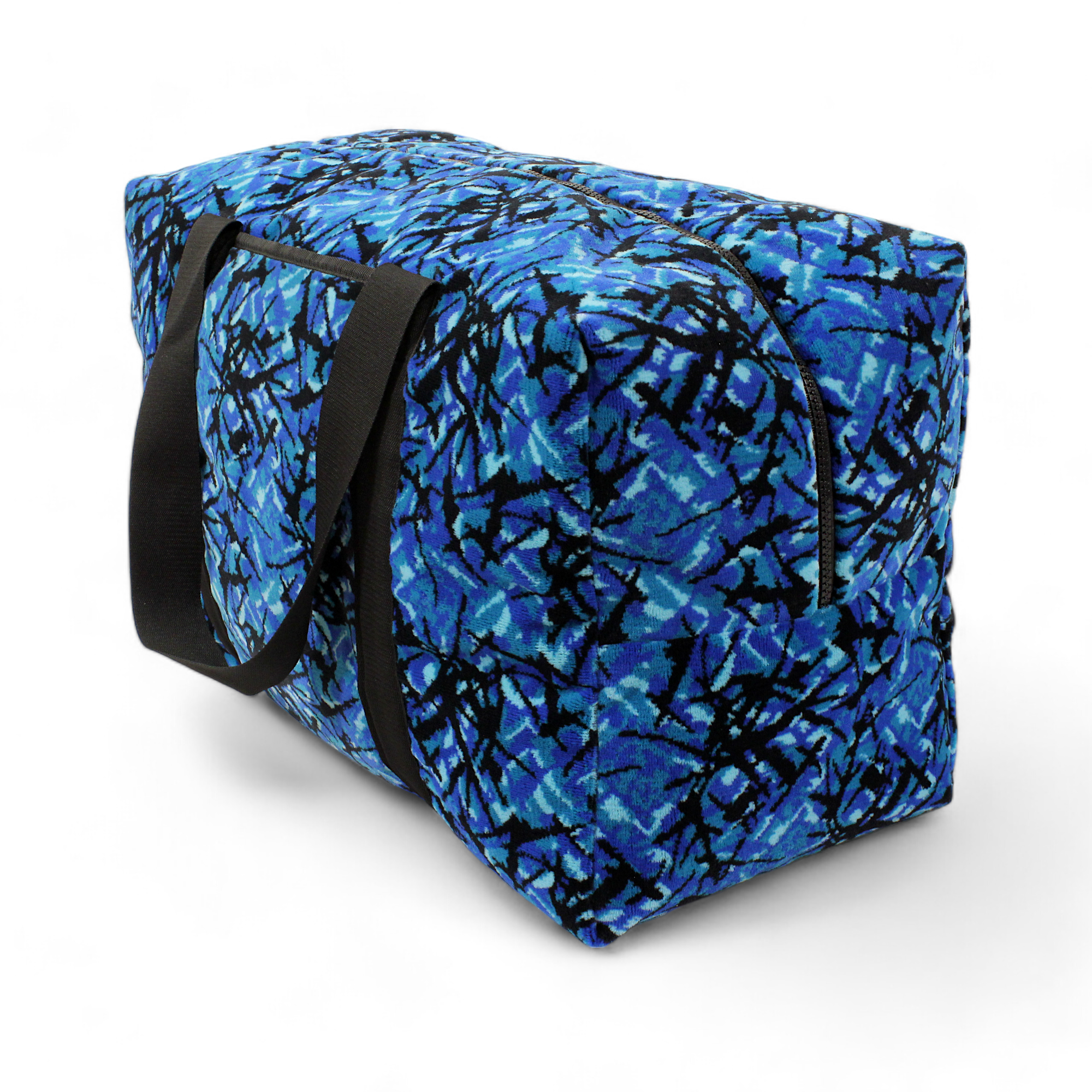 Travel Bag Bussplysch Blå