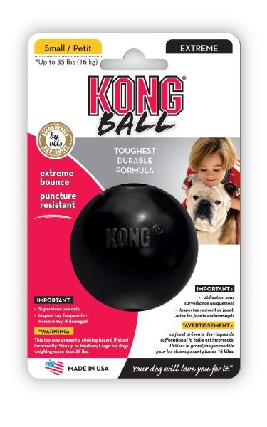 KONG Leksak Ball Extreme Svart (Small)