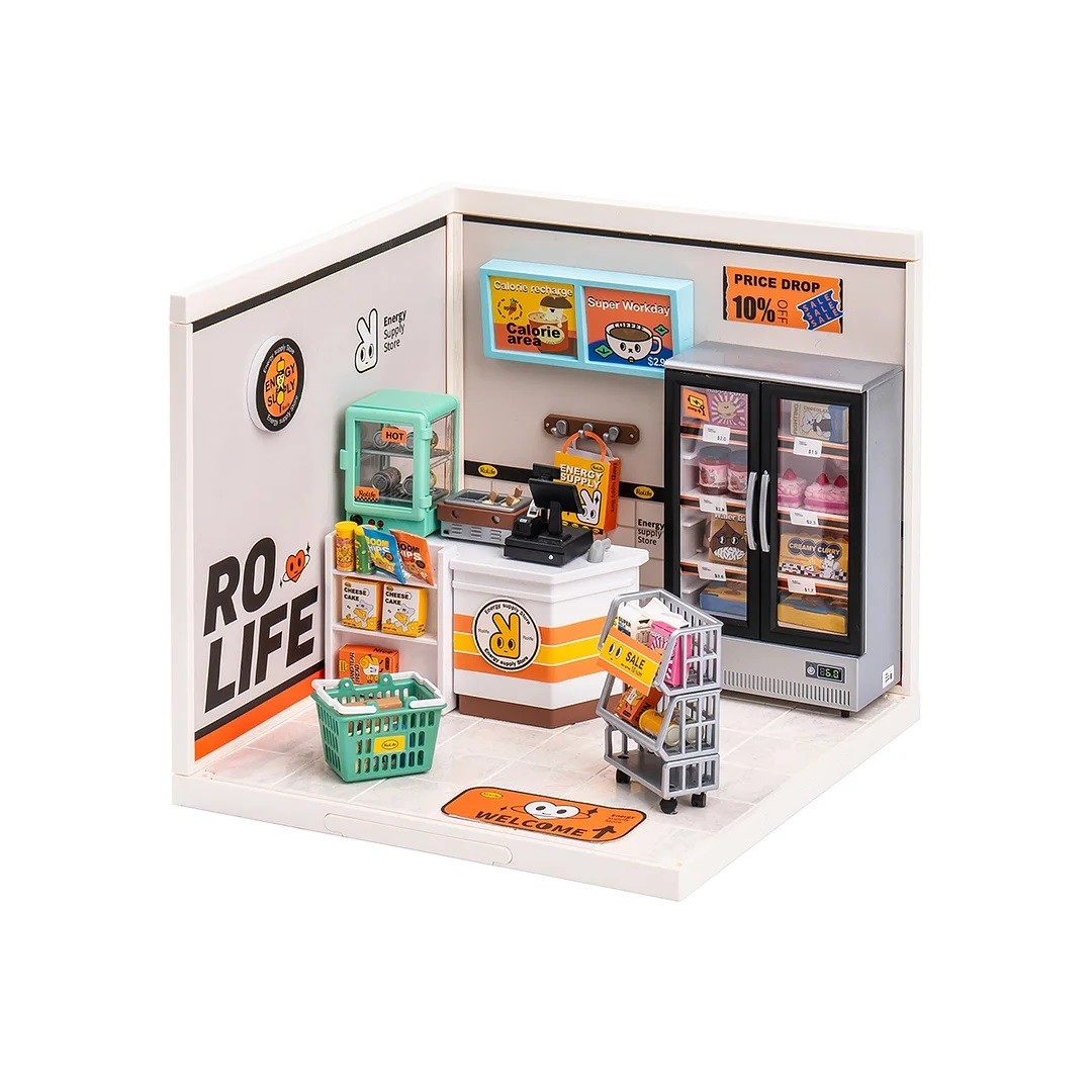 Rolife Energy Supply Store Miniature House Kit DW002