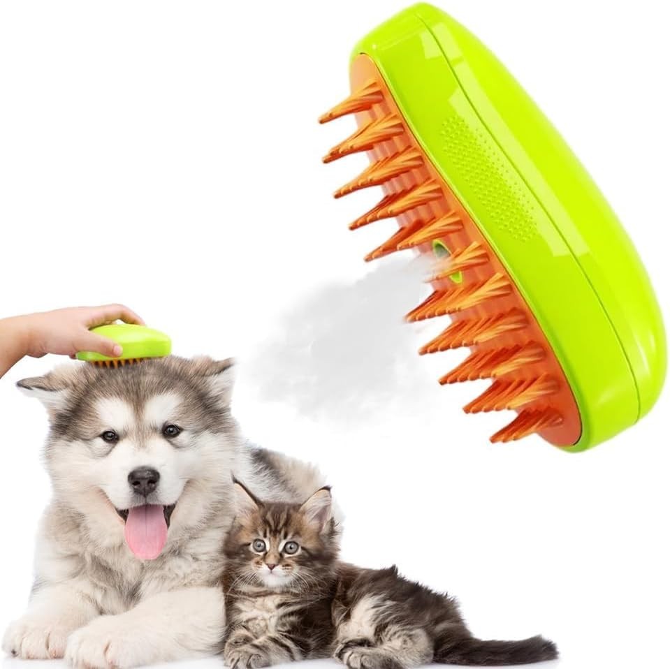 Petbrush - Furfresh ångborste (Grön utan handtag)