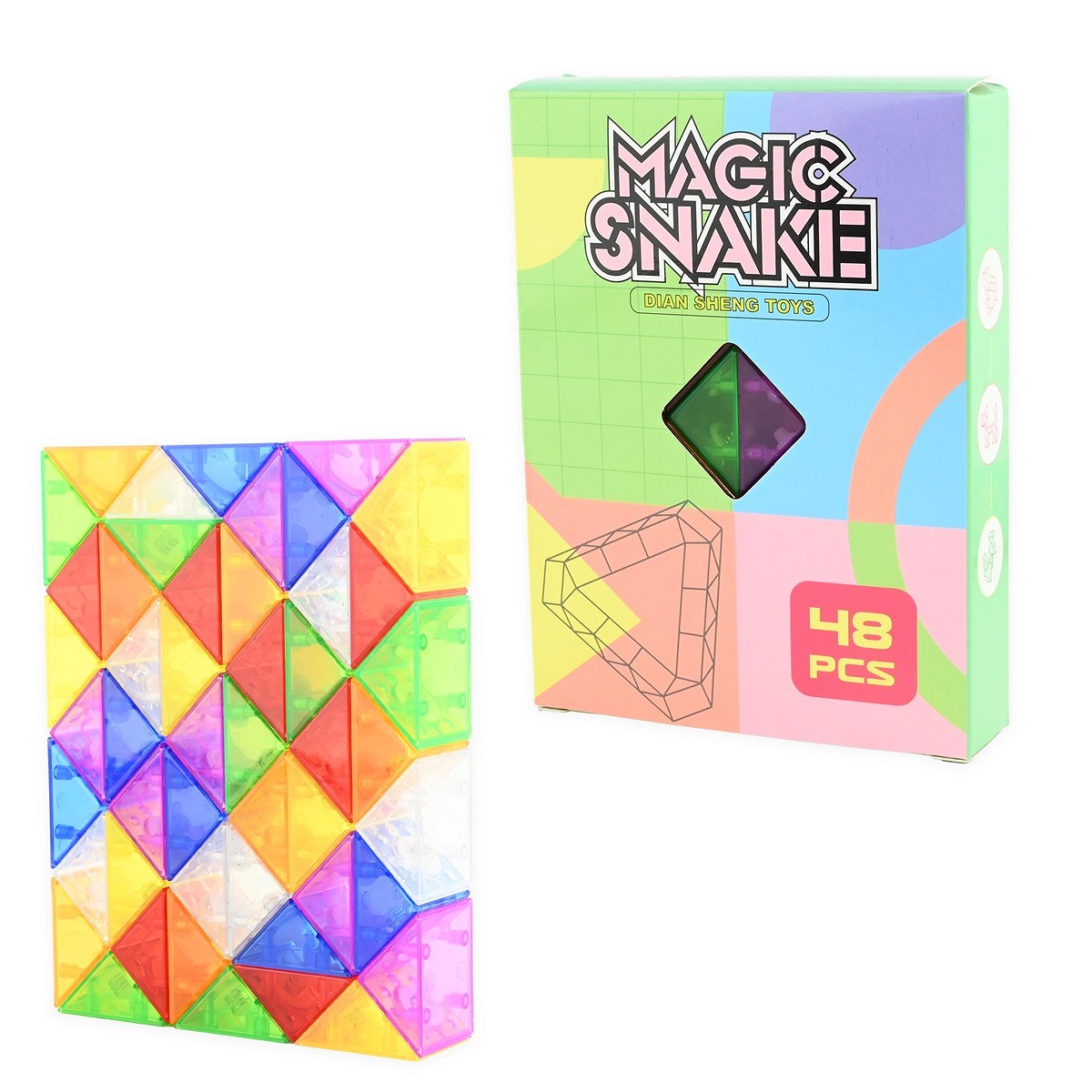 Magic snake Rainbow 48 blocks