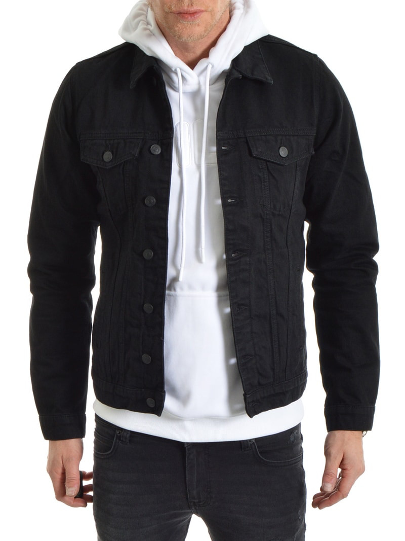 Dam Jeansjacka Retro Stil Högkvalitativ Denim