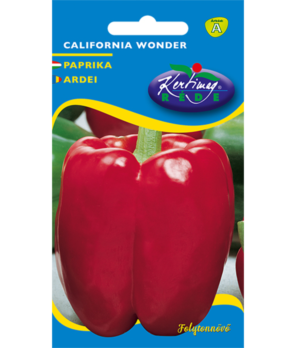 Paprika California Wonder röd – Klassisk sort med stora, tjockväggiga ...