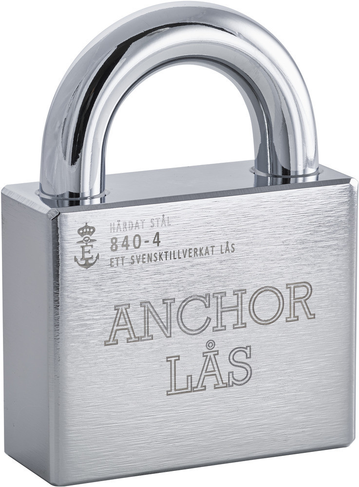 Hänglås 840-4 B27 oval tom ANCHOR LÅS