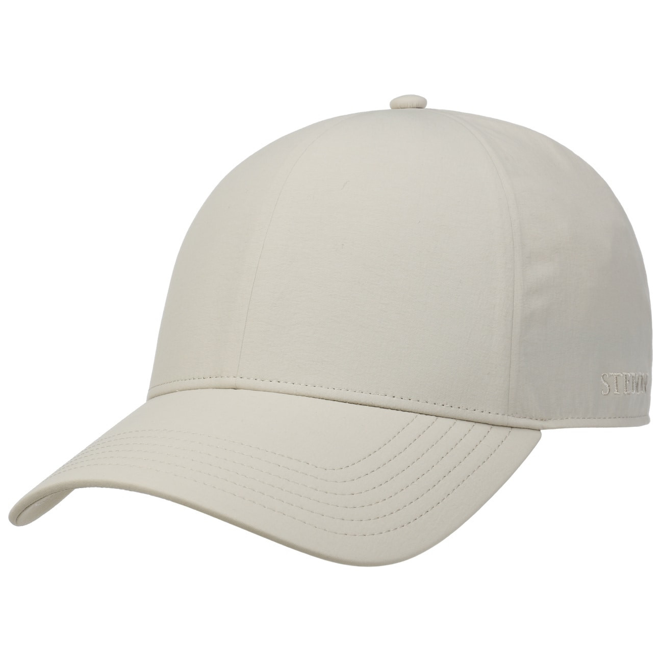 Beige Uni UV Protection Cap från Stetson med böjd skärm