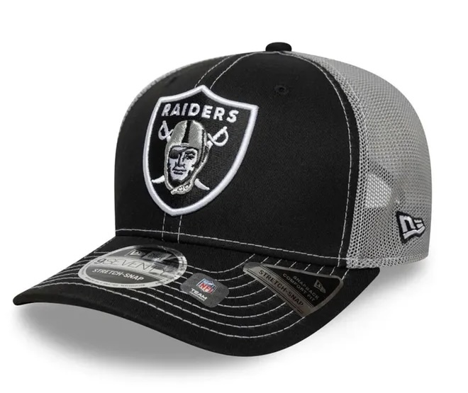 Svart Las Vegas Raiders 9SEVENTY truckerkeps från New Era