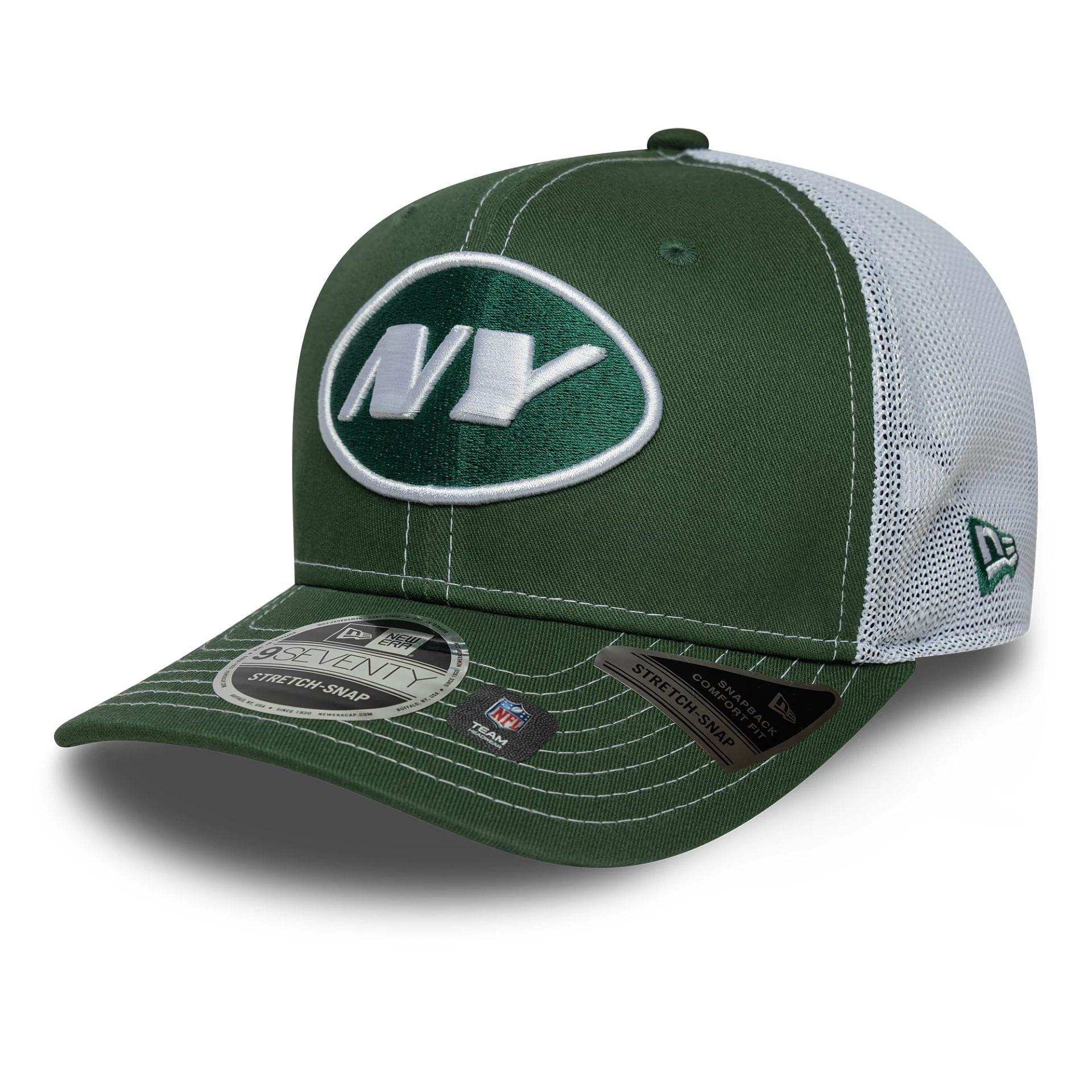 Mörkgrön New York Jets 9SEVENTY truckerkeps från New Era