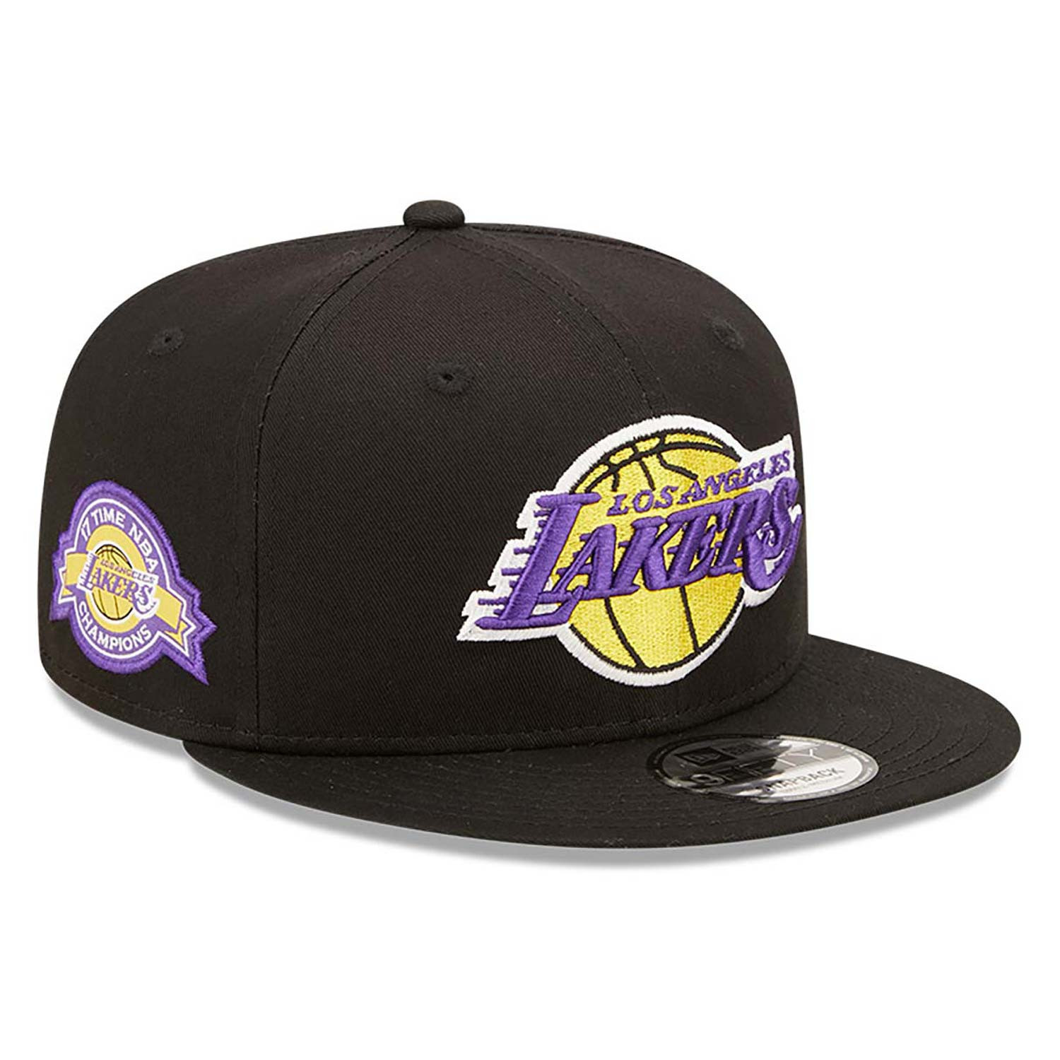 Los Angeles Lakers New Era 9FIFTY Team Side Patch Black