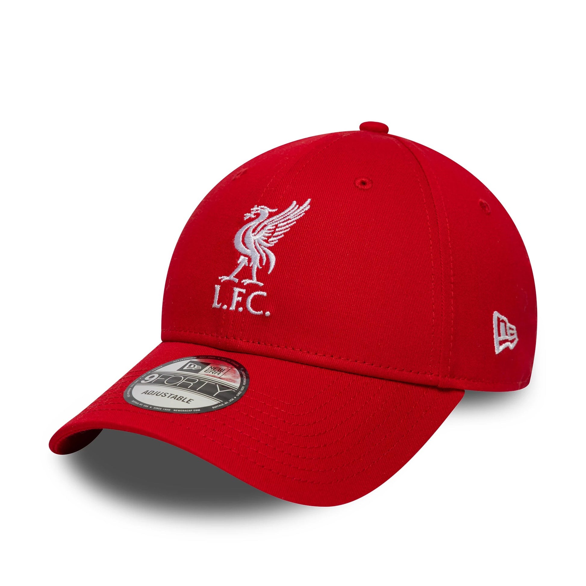 Liverpool FC 9FORTY Core New Era Red, keps med klubbmärke och böjd skärm