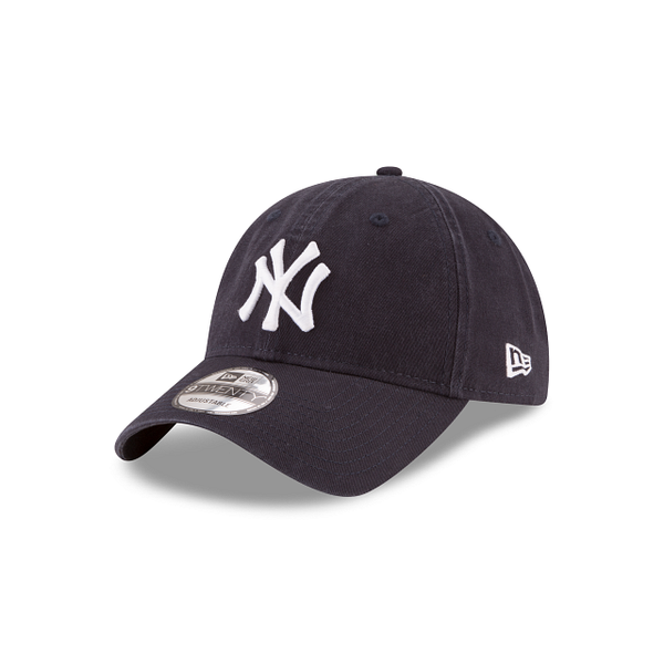 Mörkblå New Era 9TWENTY Yankees Core Classic-keps med vit NY-brodyr