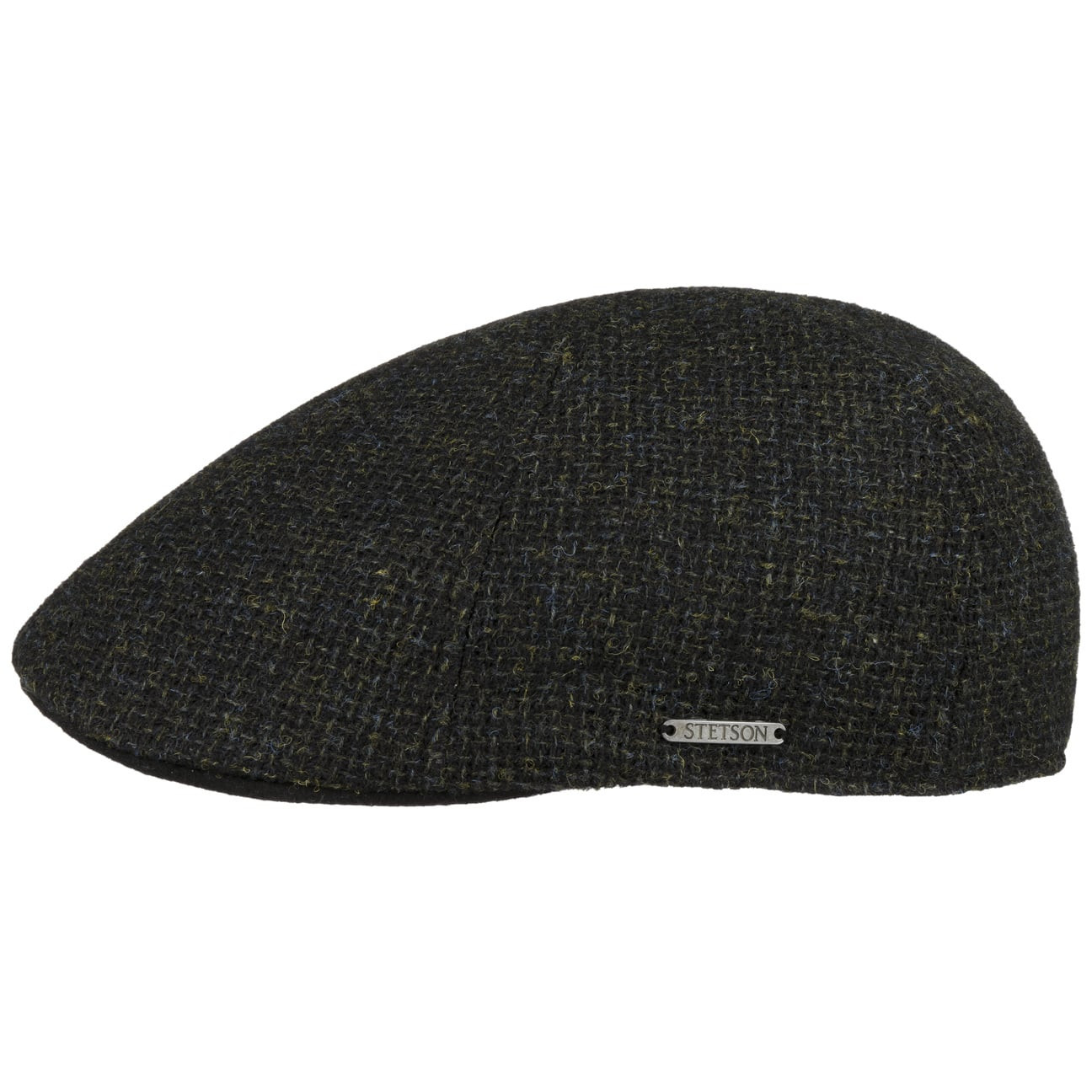 Stetson Texas Wool Dark Green, mörkgrön flat cap med låg profil
