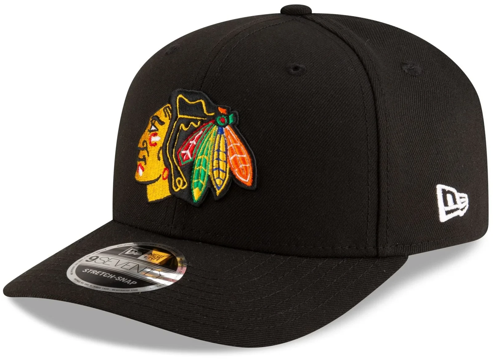Svart Chicago Blackhawks 9SEVENTY snapbackkeps från New Era