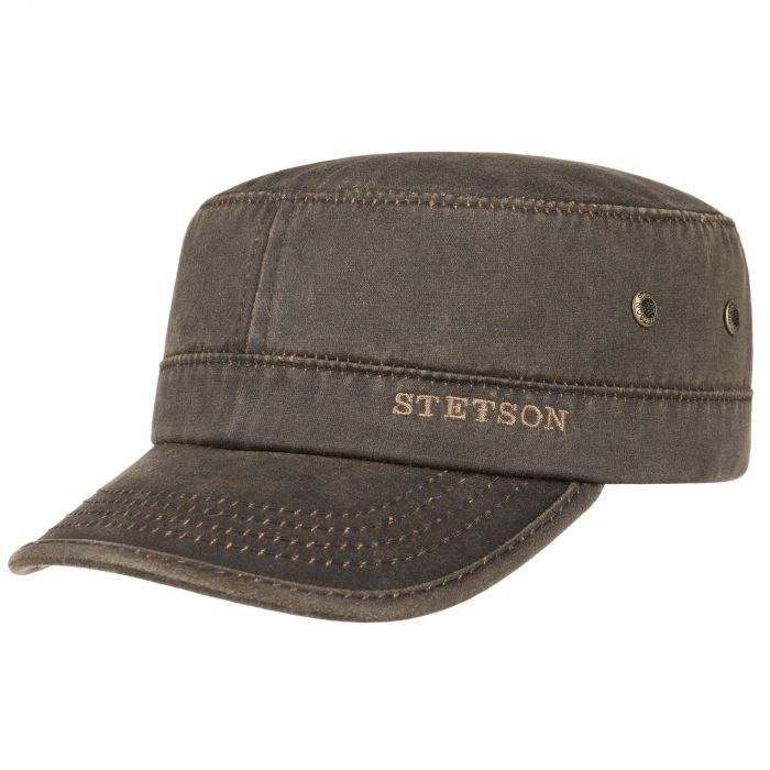 Stetson Army Cotton Blend Cap Brown
