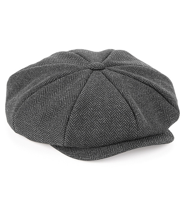 Grå baker boy-keps från Beechfield, Heritage Baker Boy Cap