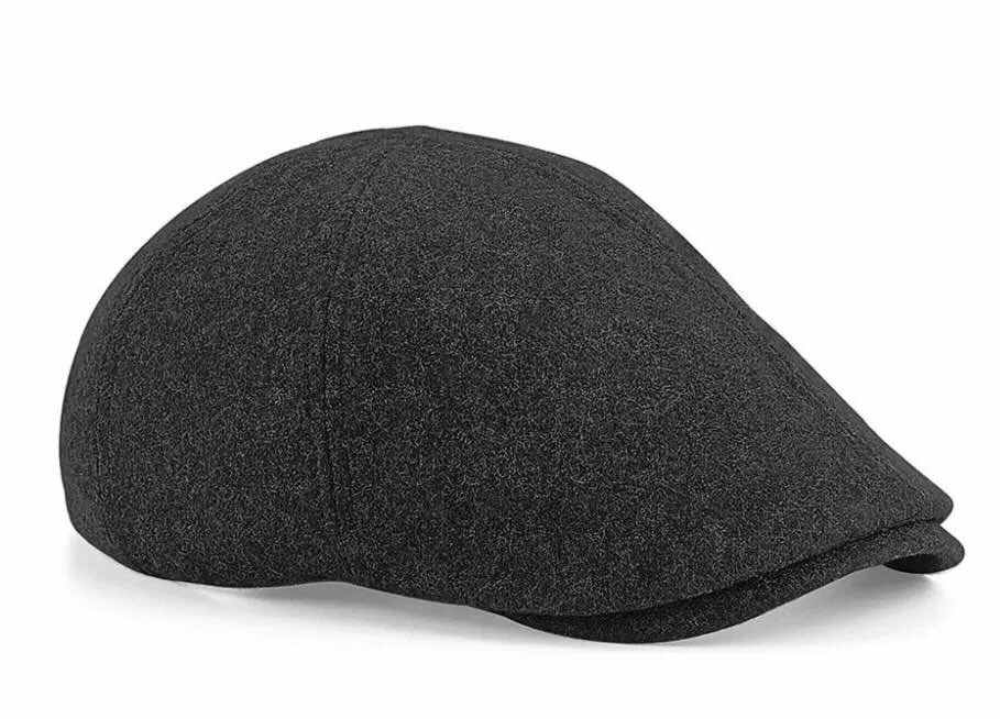Mörkgrå gubbkeps från Beechfield, Melton Wool Ivy