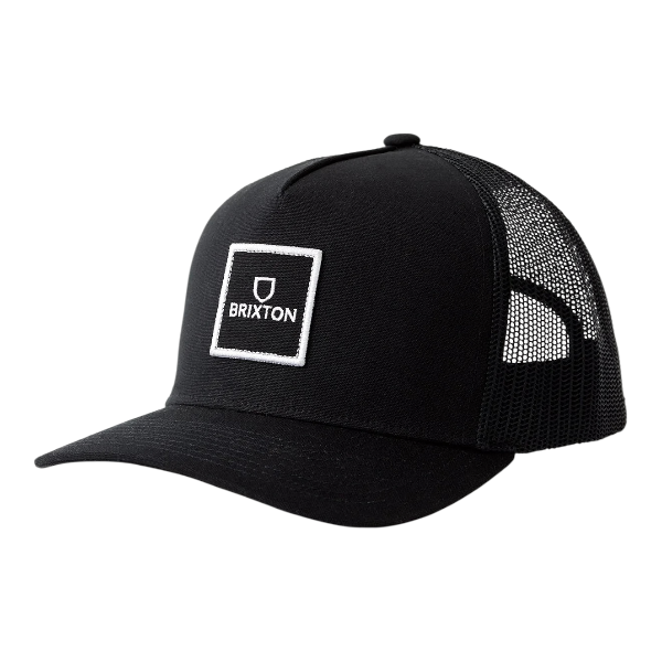 Brixton Alpha Block NetPlus Trucker Black White