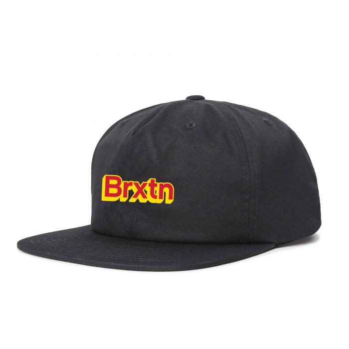 Brixton Gate VI MP Snapback Black Brixton Gate VI MP Snapback Black