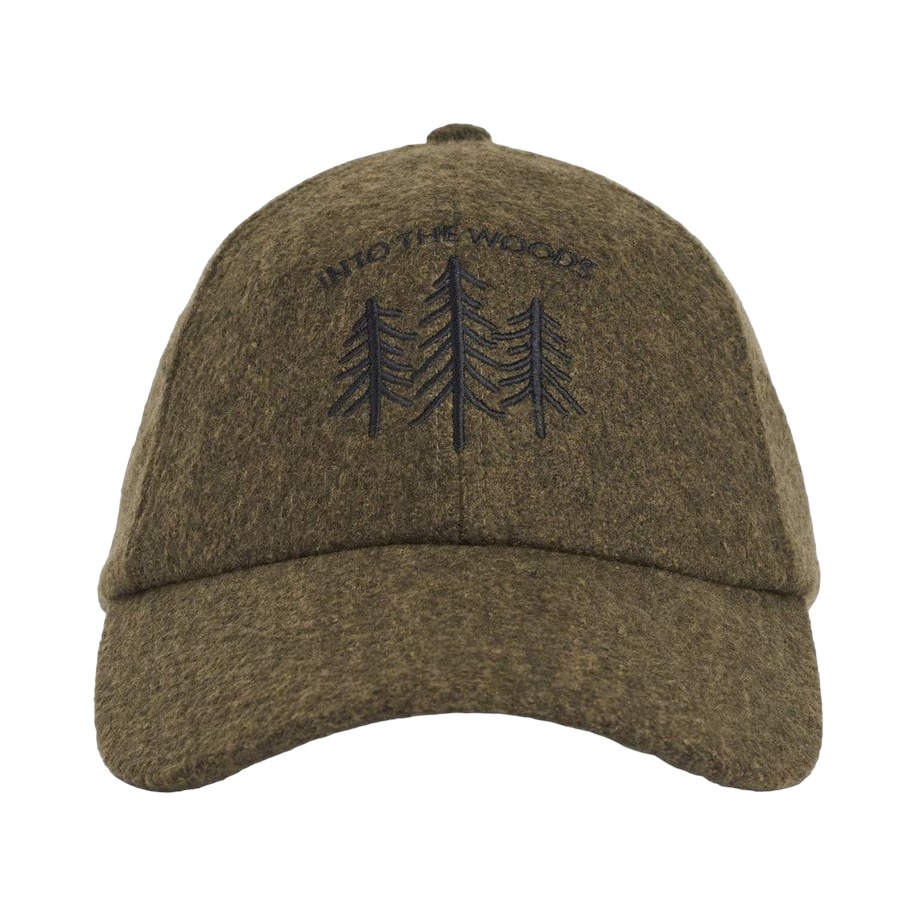Upfront Horizon Woolen Dad Cap Dark Green