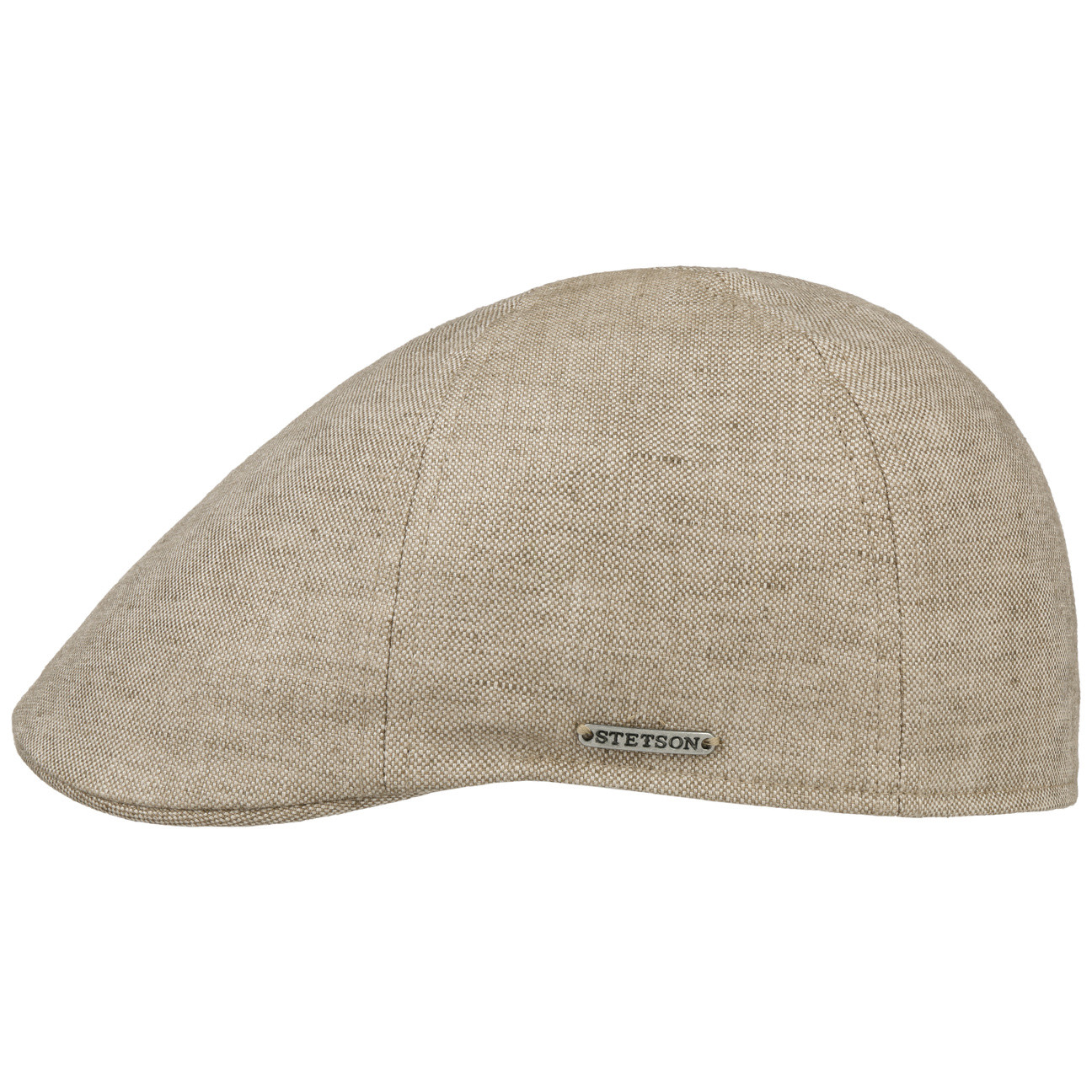 Stetson Texas Linen Beige, beige flat cap med låg profil