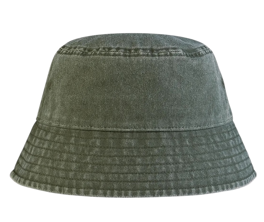 Olivgrön bucket hat från Beechfield, Vintage Bucket Hat