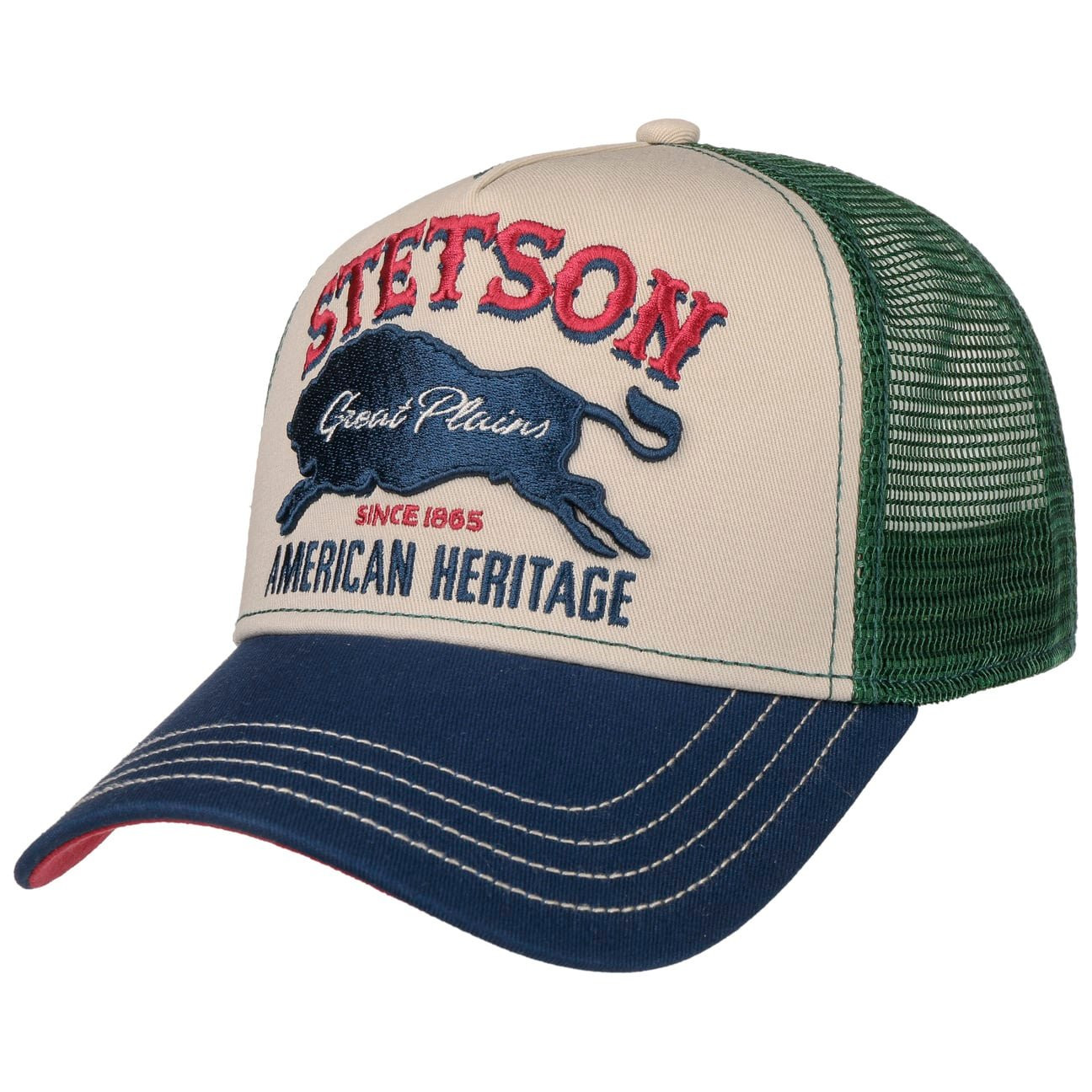 Stetson Trucker Cap Great Plains Blue Sand XL