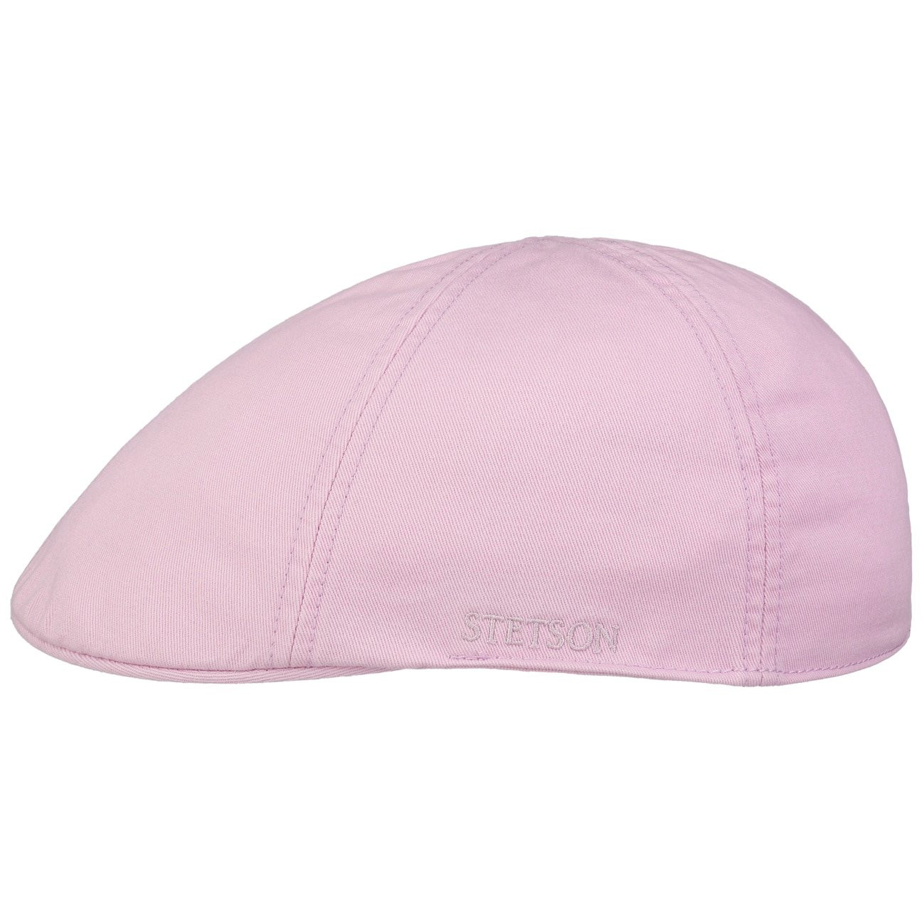 Stetson Texas Cotton Rose, rosa flat cap med låg profil och kort skärm