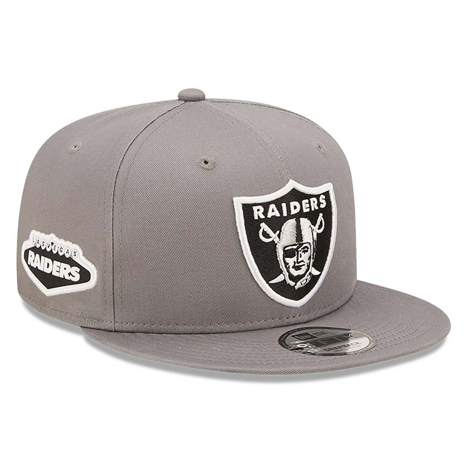 Las Vegas Raiders New Era 9FIFTY Team Side Patch Grey