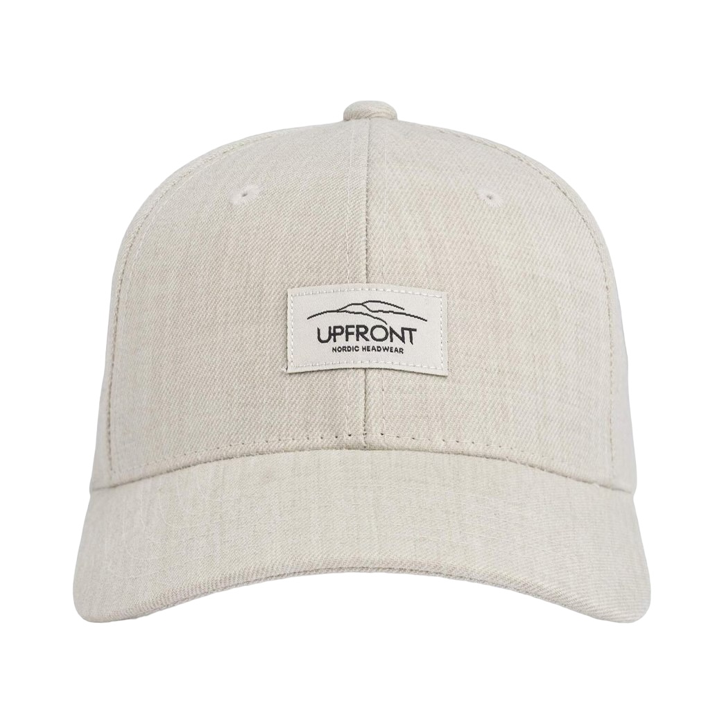 Upfront Haakon Hard Low Baseball Cap Beige keps med böjd skärm