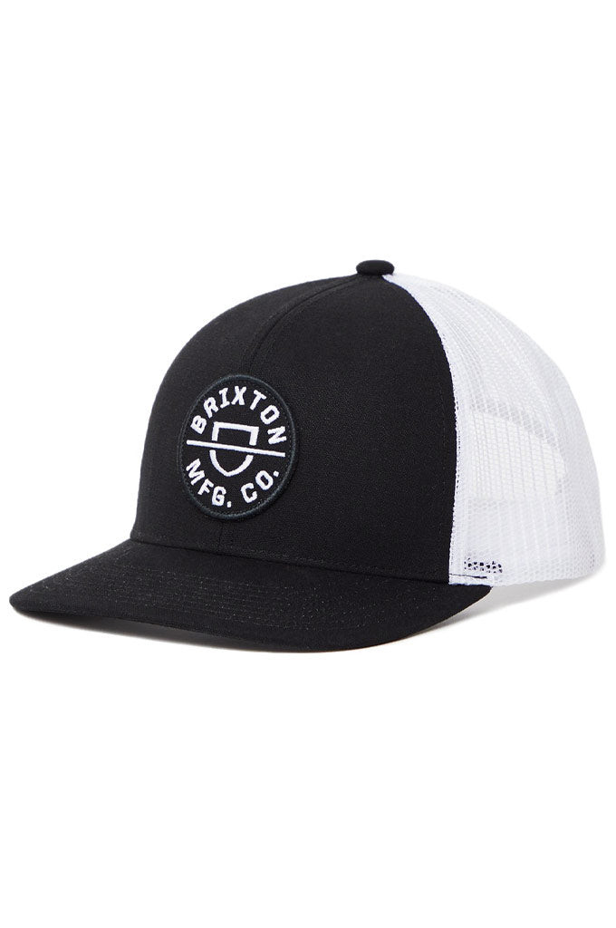 Brixton Crest Trucker Black White