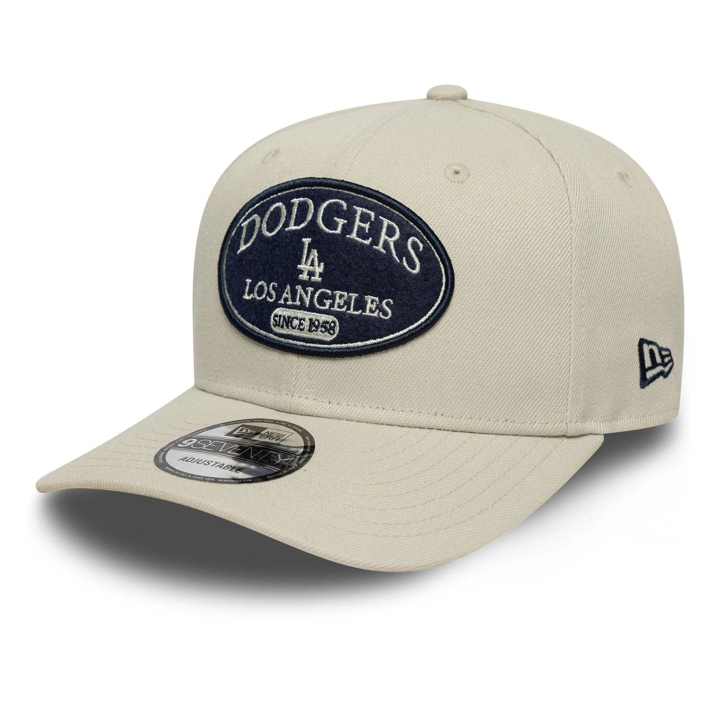 Ljusbeige Los Angeles Dodgers 9SEVENTY snapbackkeps från New Era – Patch