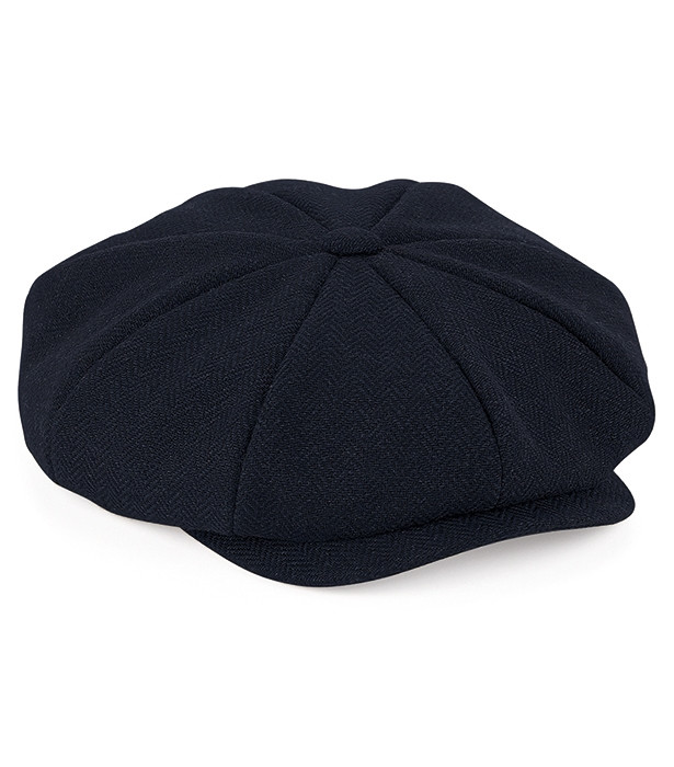 Mörkblå baker boy-keps från Beechfield, Heritage Baker Boy Cap