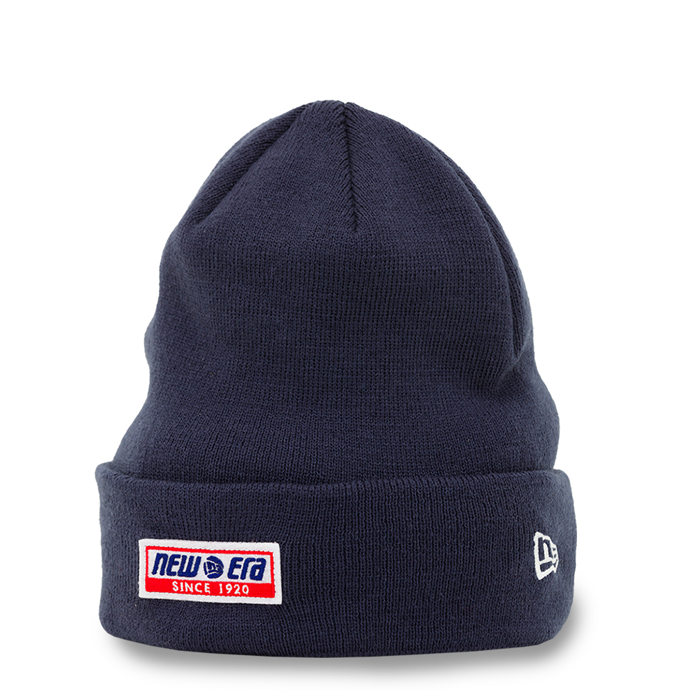 New Era Felt Patch Cuff Beanie Navy
