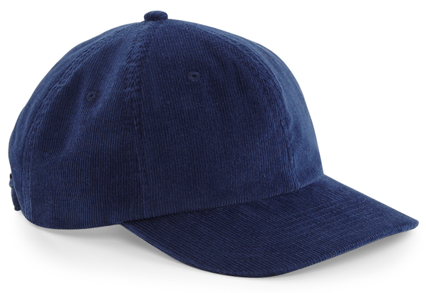 Mörkblå dad cap från Beechfield, Heritage Cord