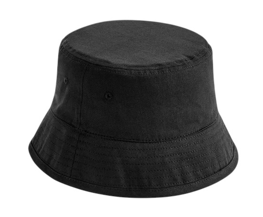 Svart bucket hat från Beechfield, EarthAware Organic Cotton Bucket Hat